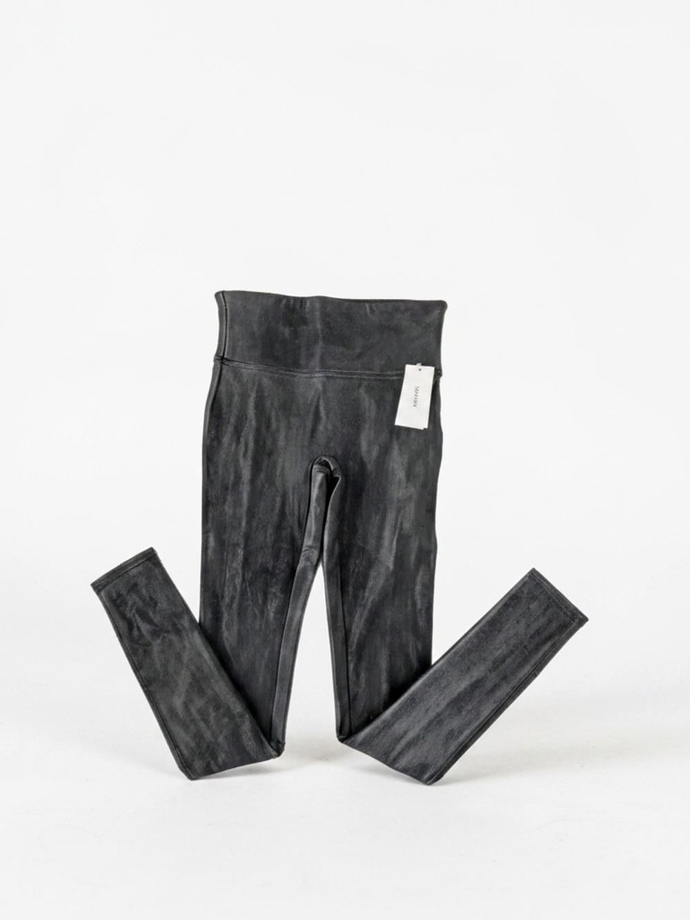 SPANX NWT Faux Leather-Look Leggings Classic High Waist Slimming Womens Size S - Picture 5 of 11